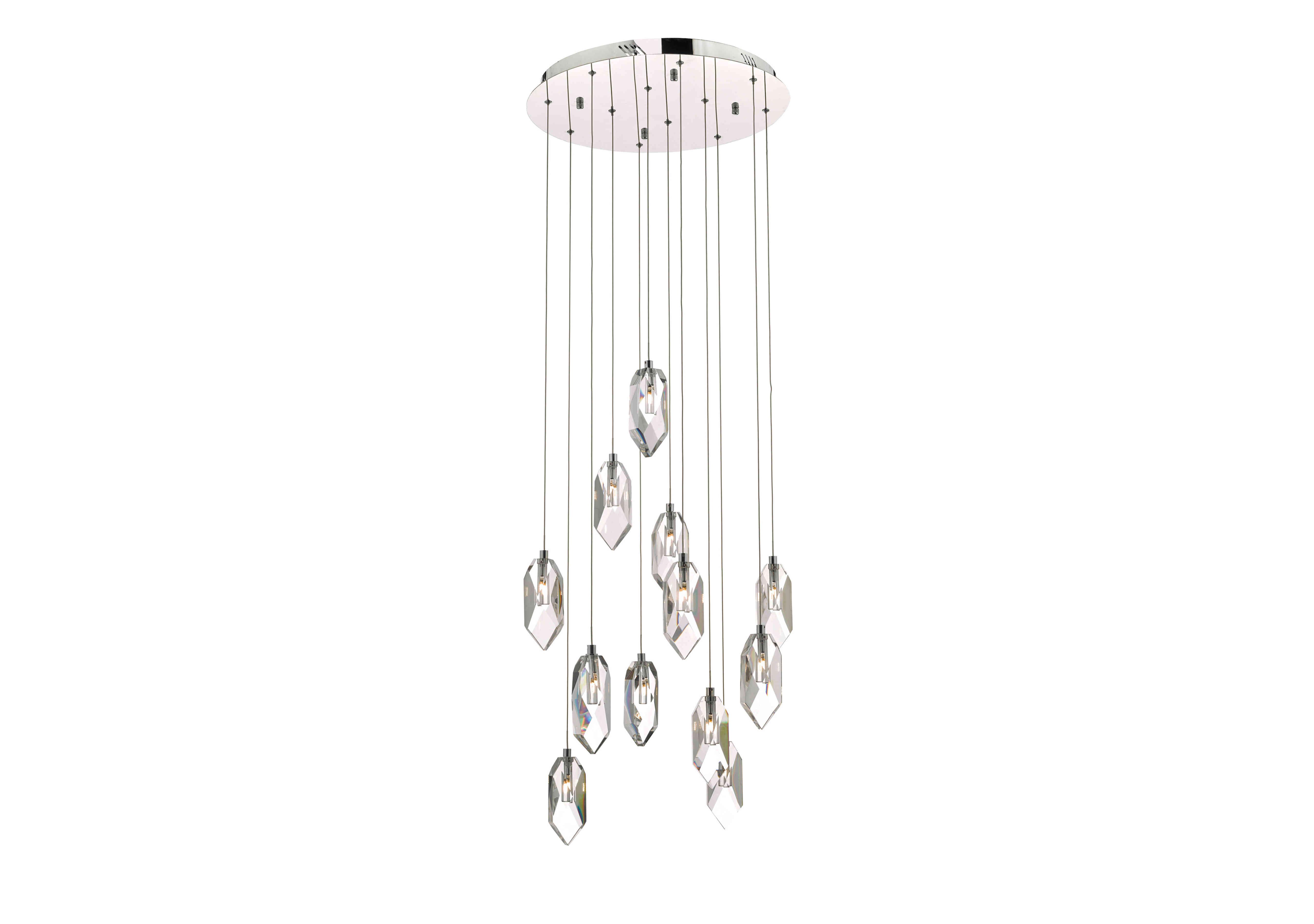 Crystal Cluster Pendant Ceiling Light in  on Furniture Village