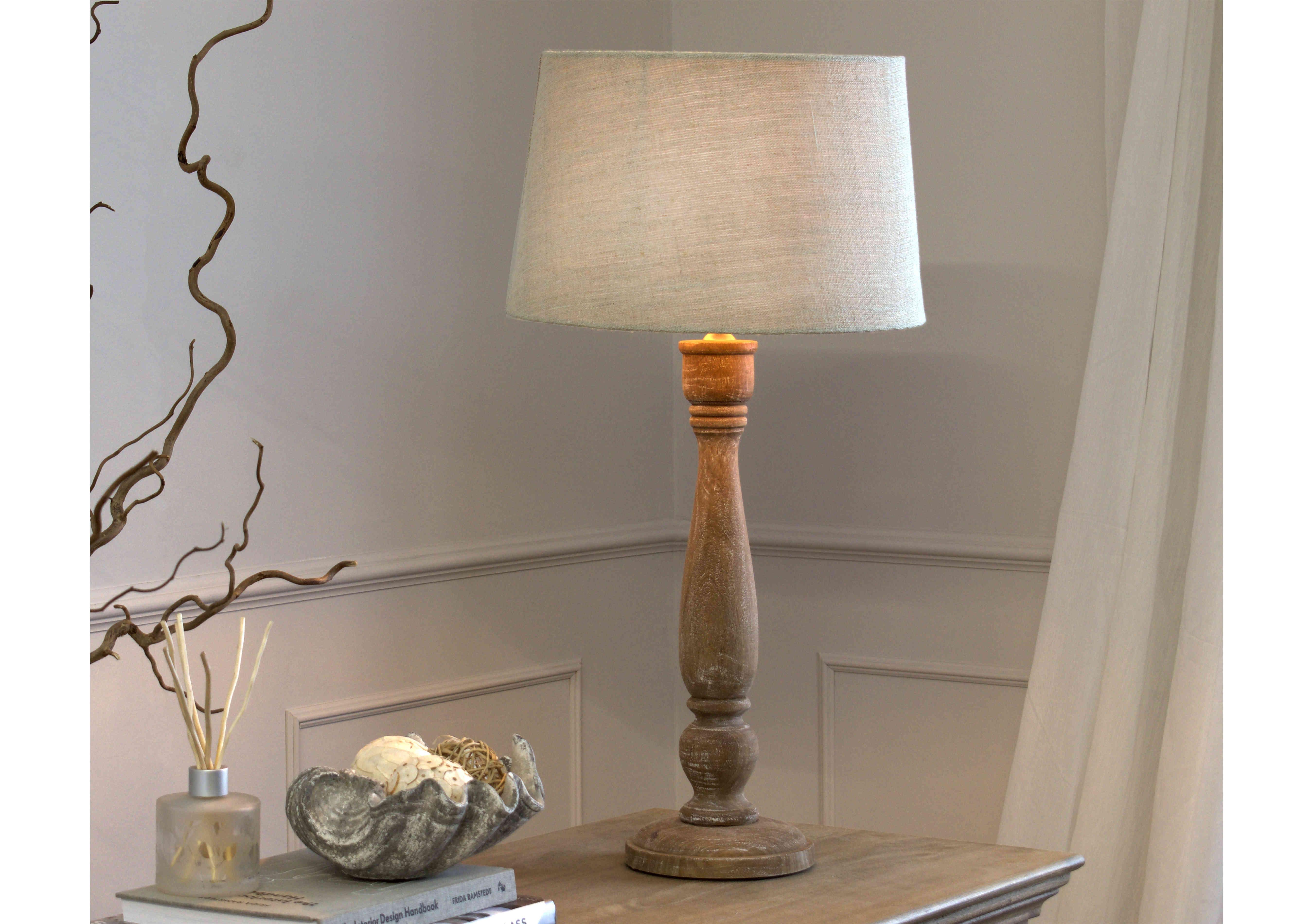 Delaney Candlestick Table Lamp in  on Furniture Village