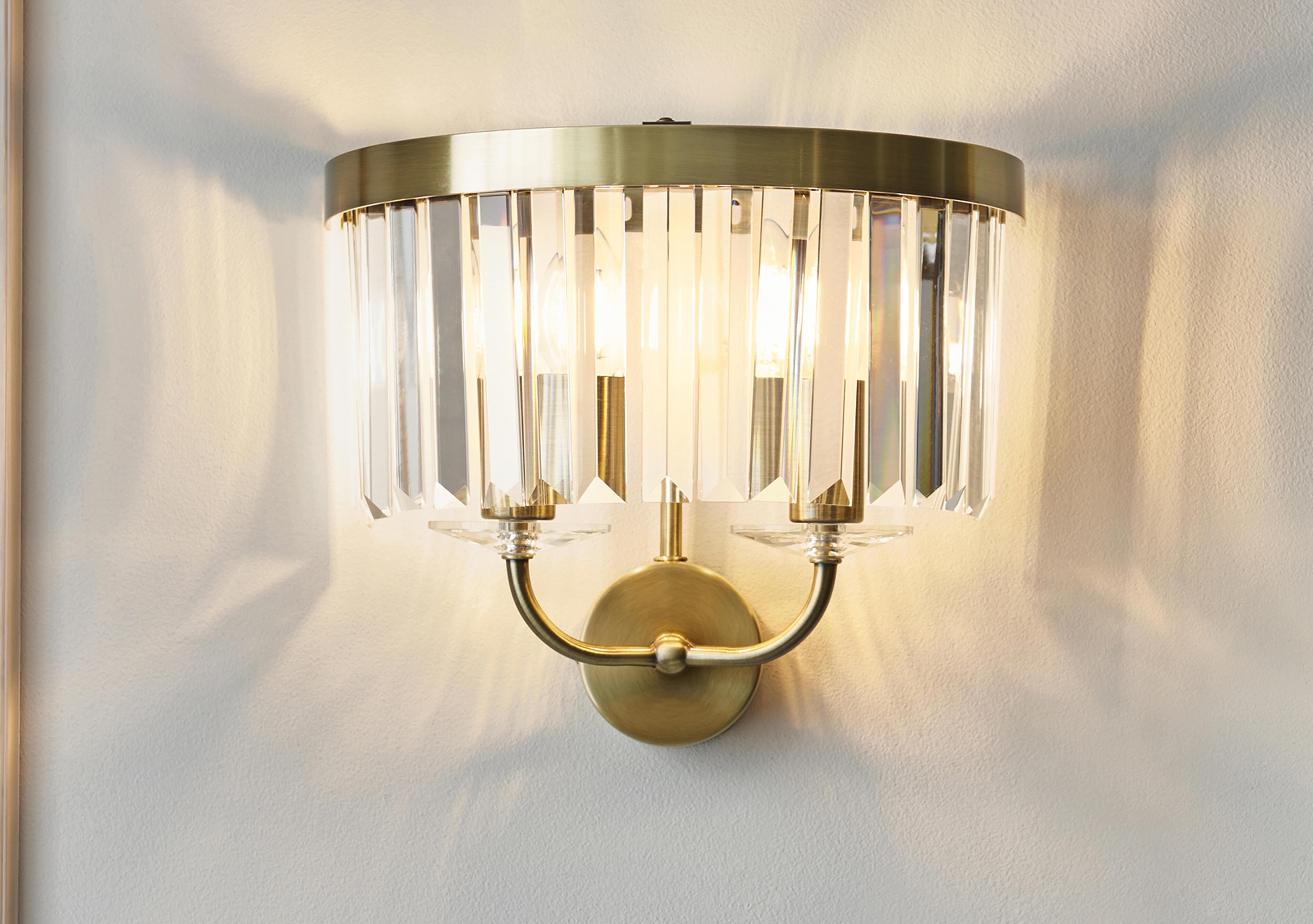 Derby 2 Light Wall Light in  on Furniture Village