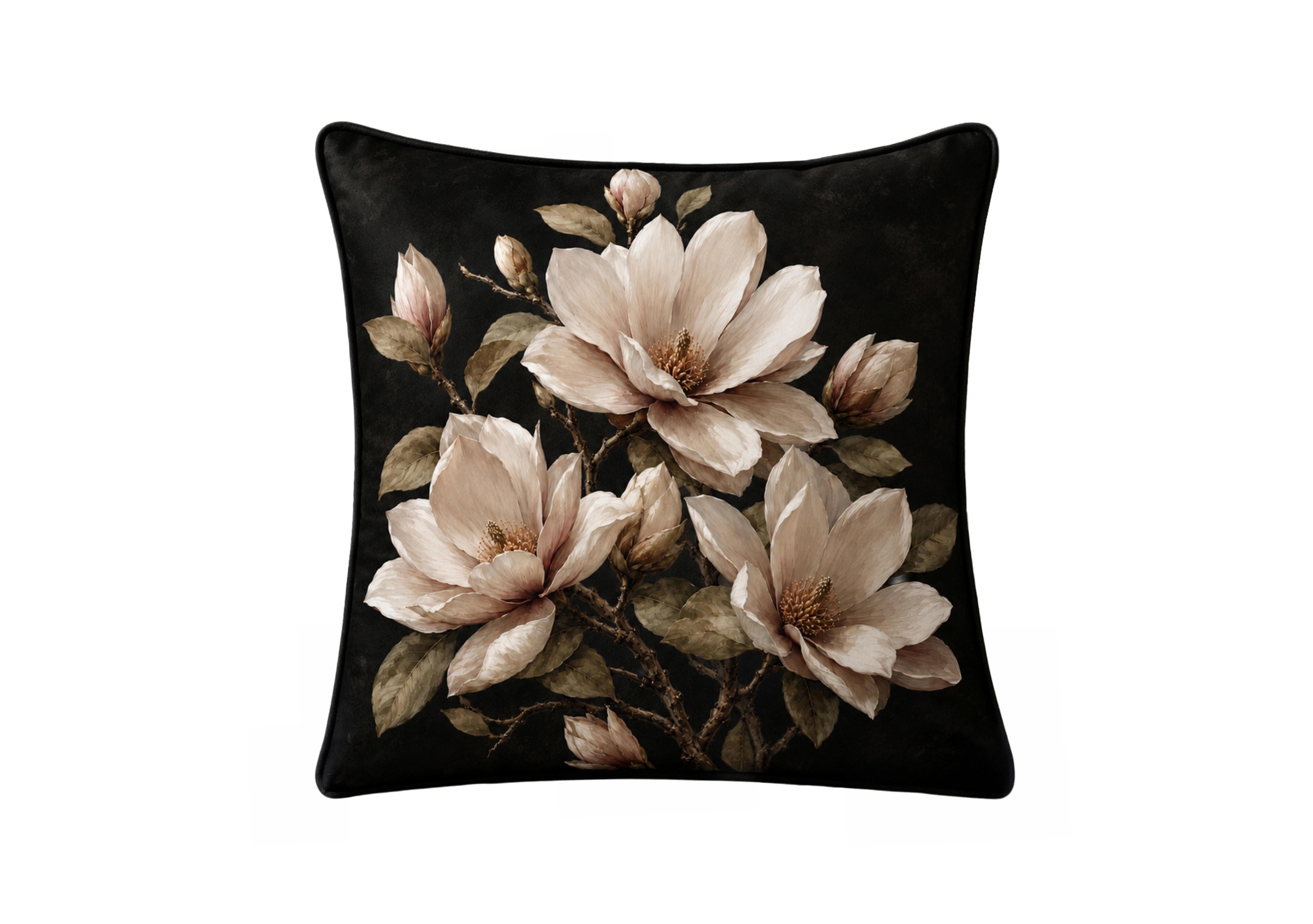 Deep Magnolia Large Feather Cushion in  on Furniture Village