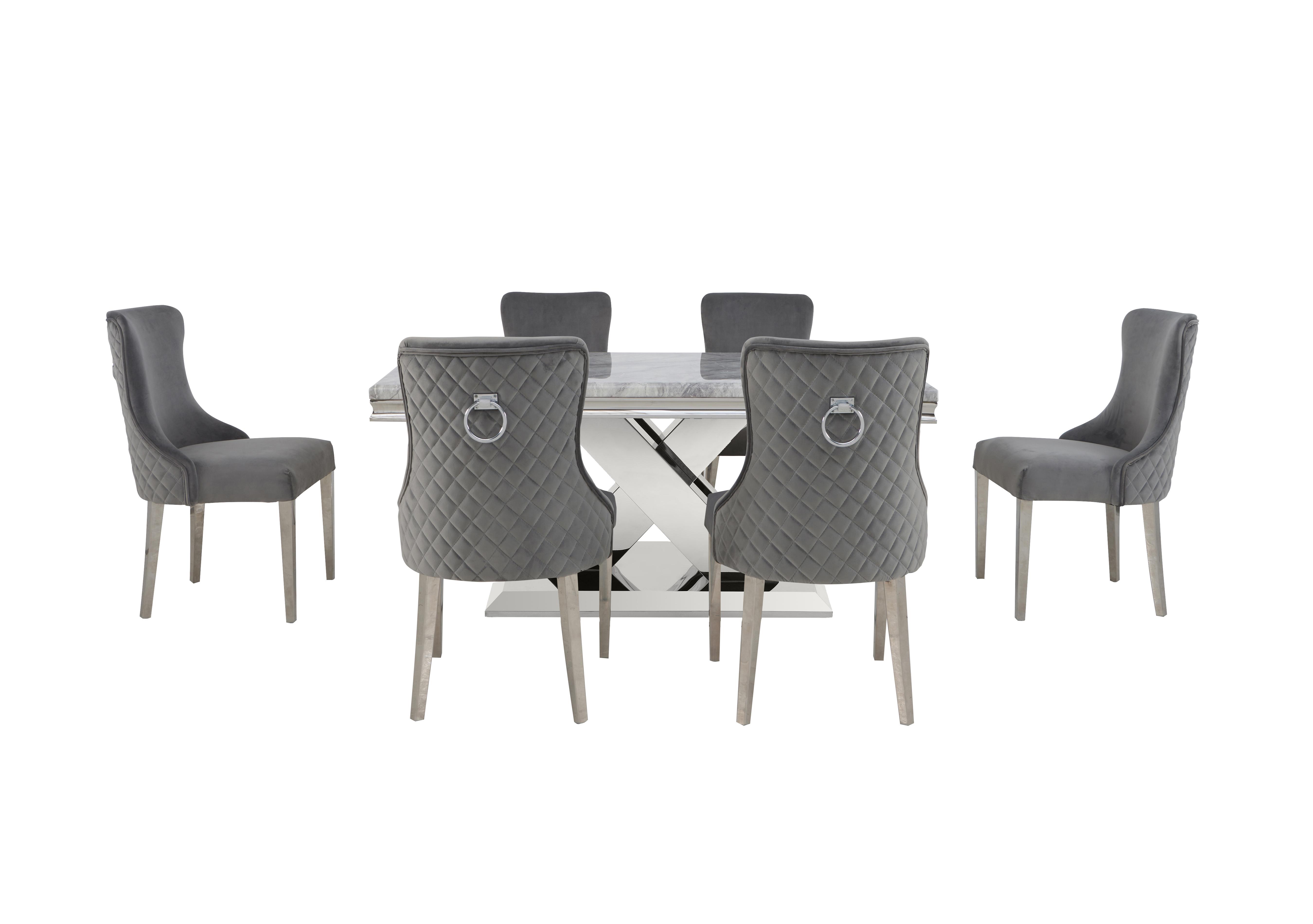 Dolce Small Dining Table and 6 Side Chairs in  on Furniture Village