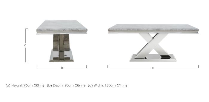 Dolce Large Dining Table in  on Furniture Village