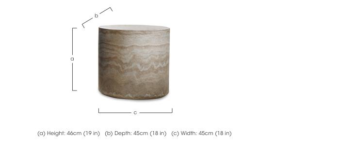 Dove Round Lamp Table in  on Furniture Village