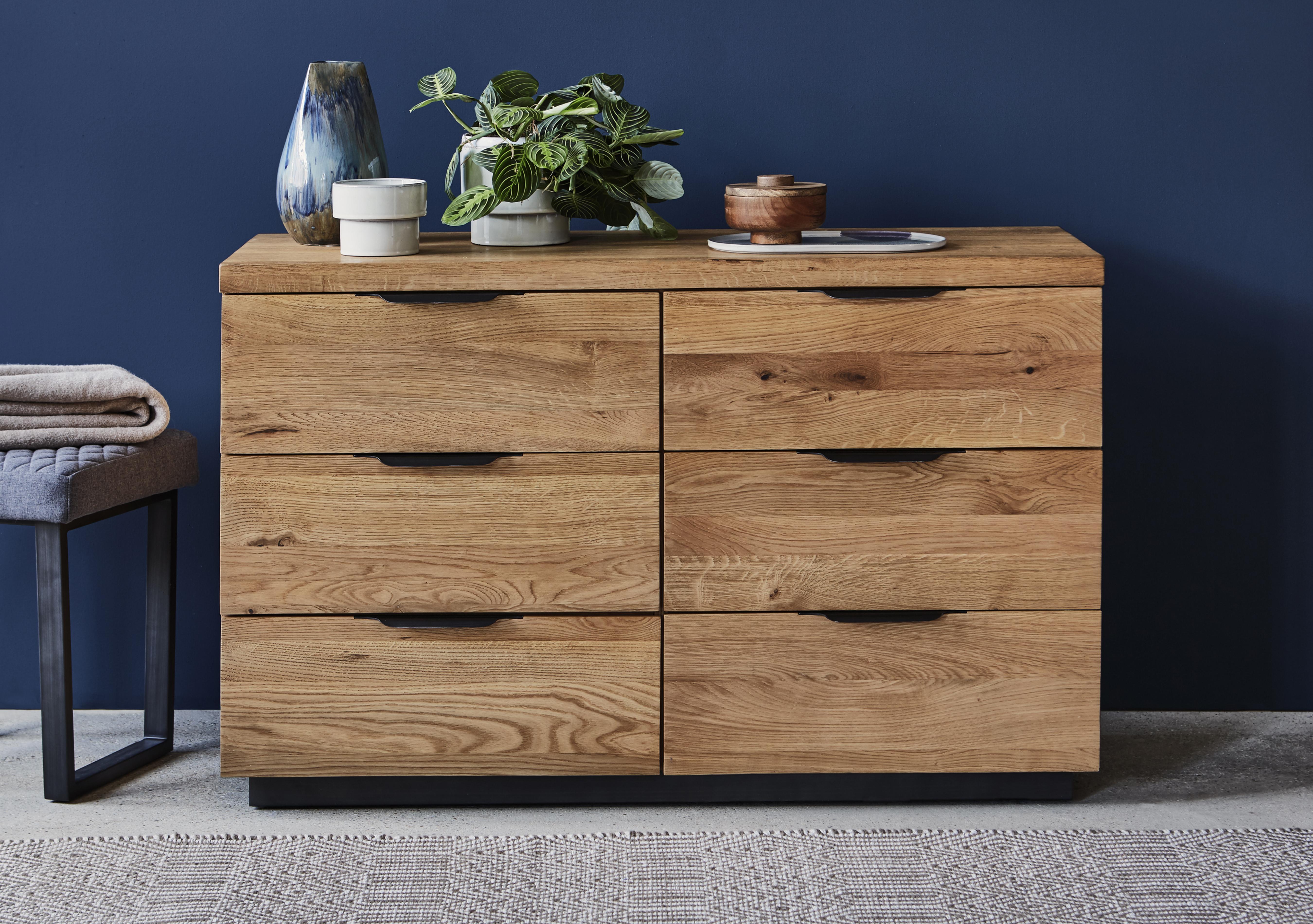 Earth 3+3 Drawer Wide Chest in  on Furniture Village