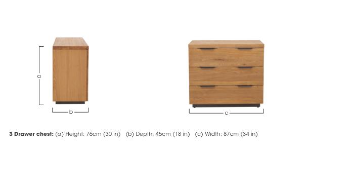 Earth 3 Drawer Chest in  on Furniture Village