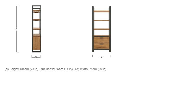 Earth Bookcase with Drawers in  on Furniture Village