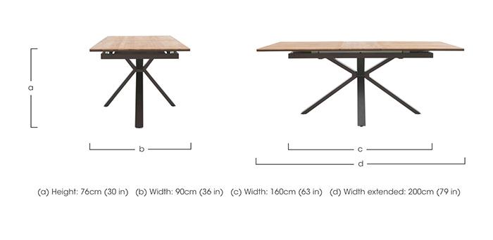 Earth Pop-Up Extending Dining Table in  on Furniture Village
