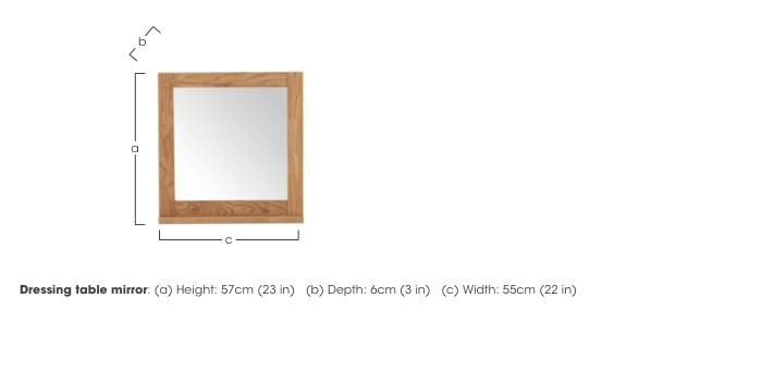 Earth Dressing Table Mirror in  on Furniture Village