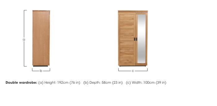 Earth Double Wardrobe in  on Furniture Village