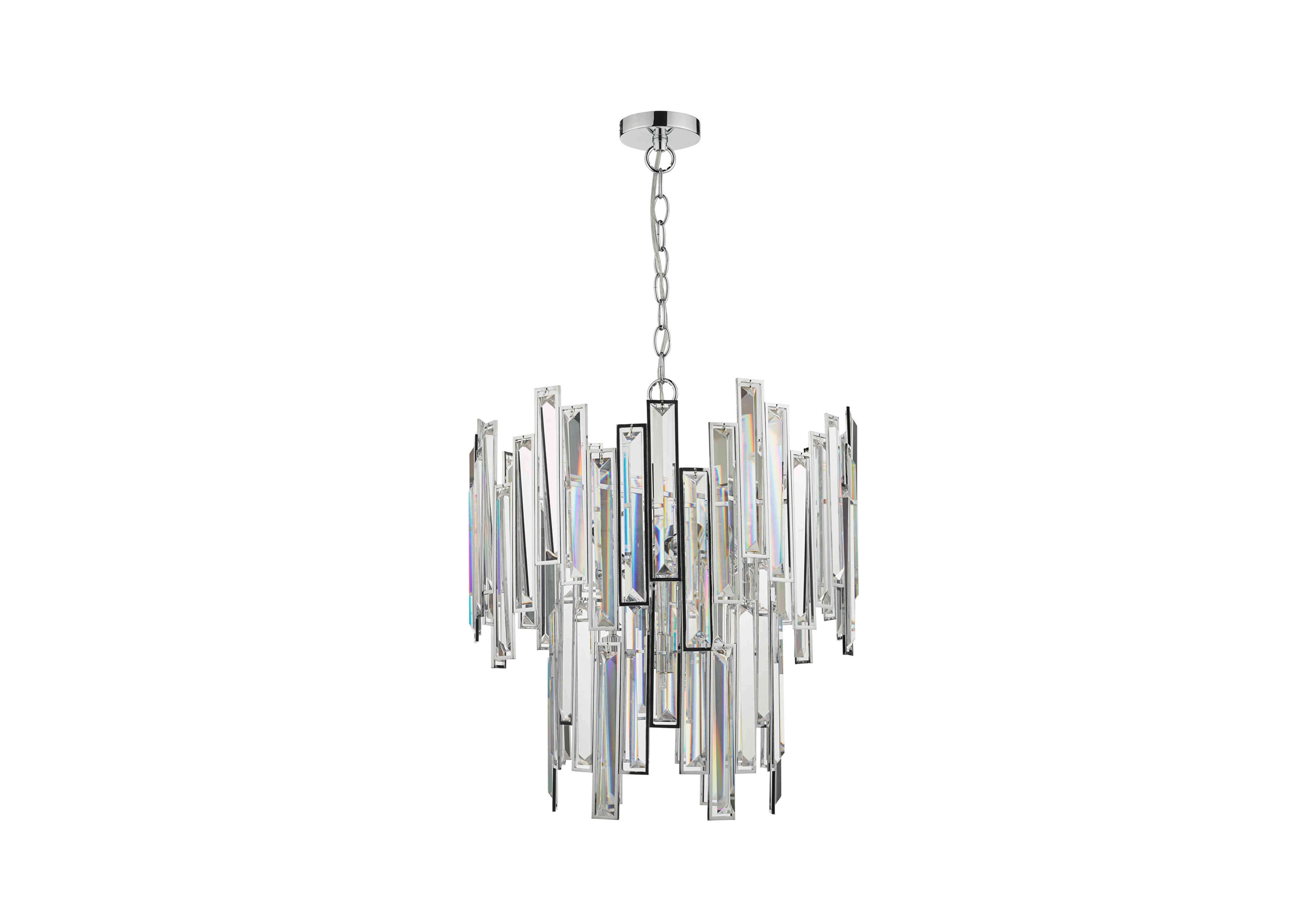 Edie 6 Light Chrome Pendant in  on Furniture Village