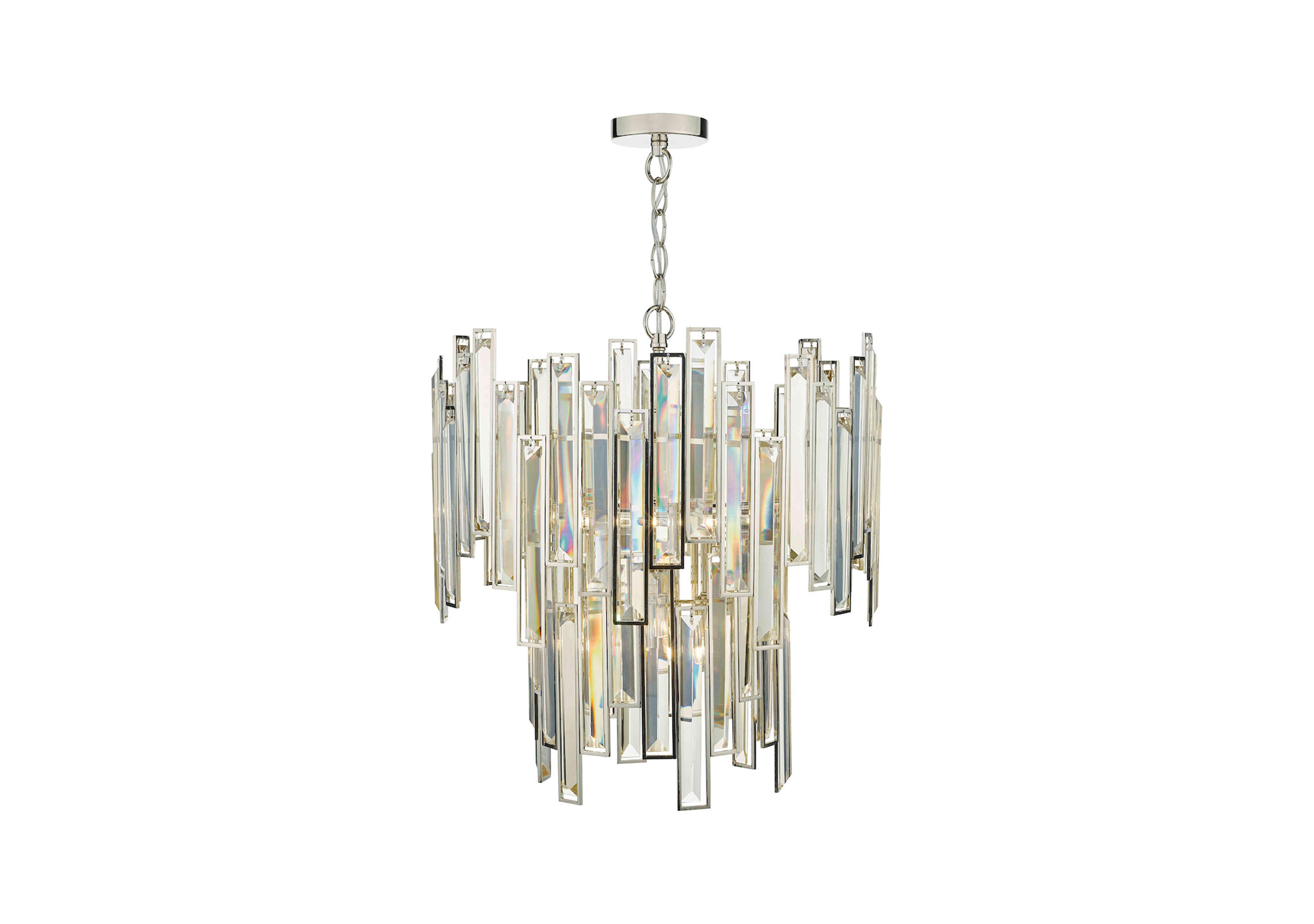 Edie 6 Light Champagne Pendant in  on Furniture Village