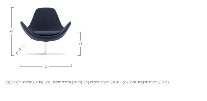 Electa Fabric Armchair in  on Furniture Village