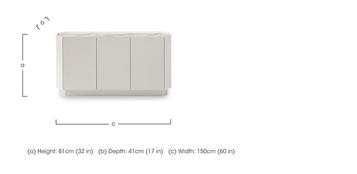 Elegante 3 Door Sideboard in  on Furniture Village