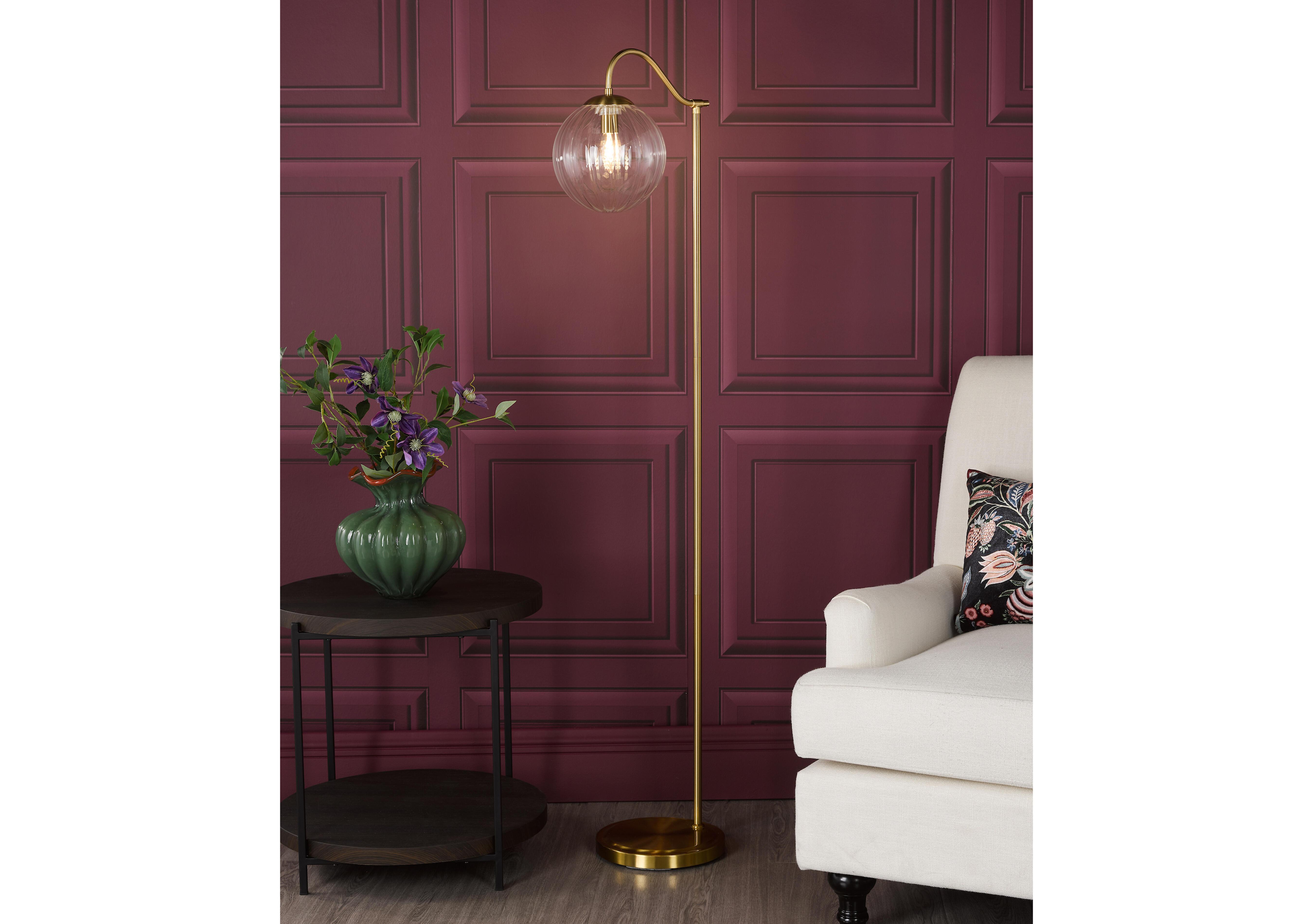 Elowyn 1 Light Floor Lamp in  on Furniture Village