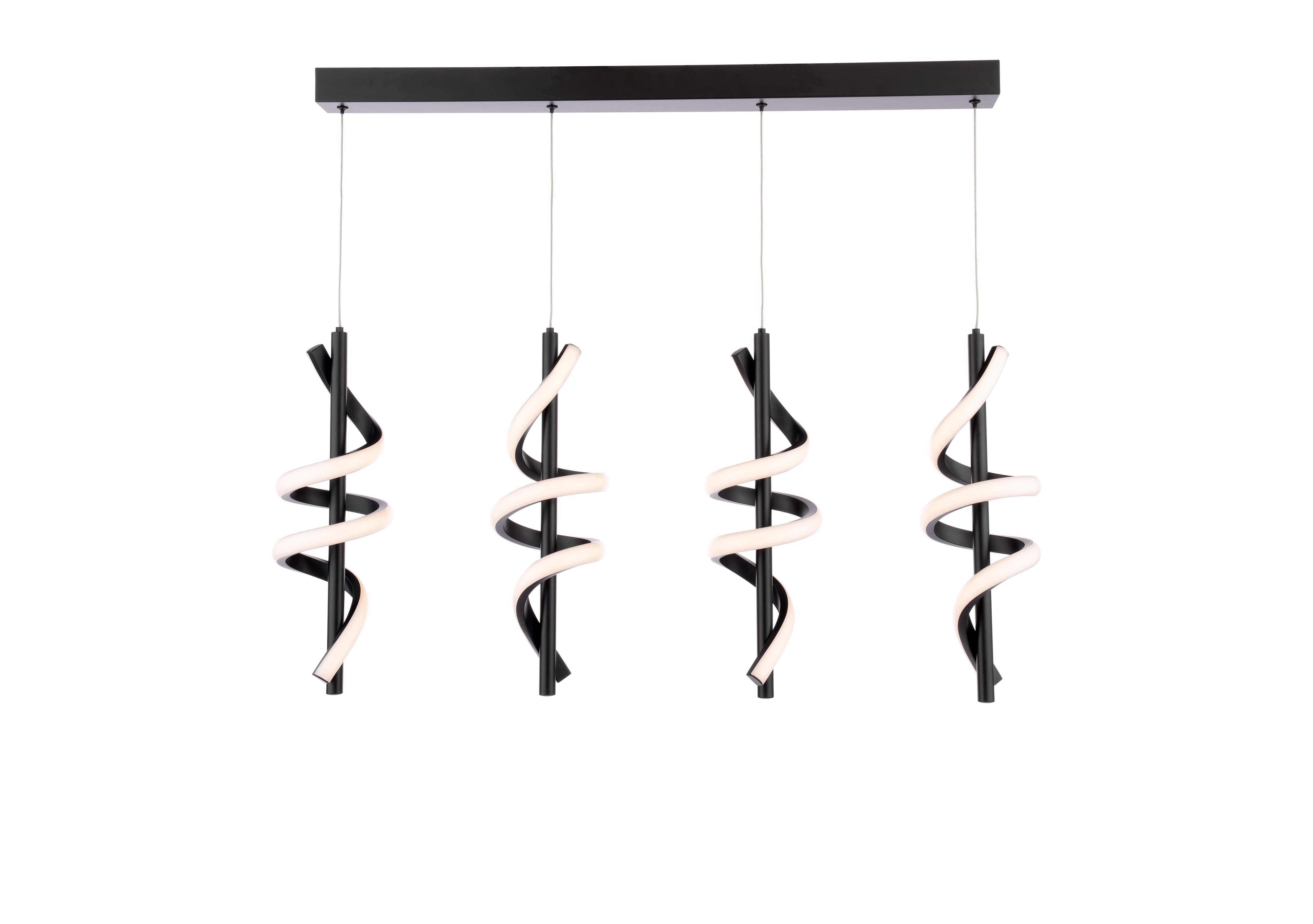 Elyra 4 Drop LED Pendant Light in  on Furniture Village