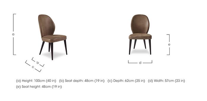 Empire Fabric Dining Chair in  on Furniture Village