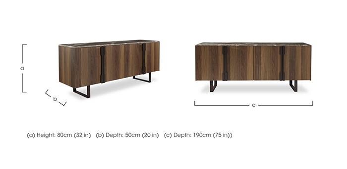 Empire 4 Door Sideboard in  on Furniture Village