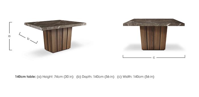 Empire Square Dining Table in  on Furniture Village