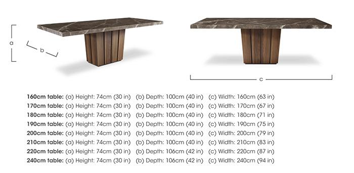 Empire Rectangular Dining Table in  on Furniture Village