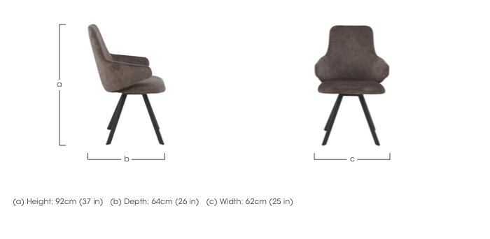 Enterprise Set of 6 Swivel Dining Arm Chairs in  on Furniture Village