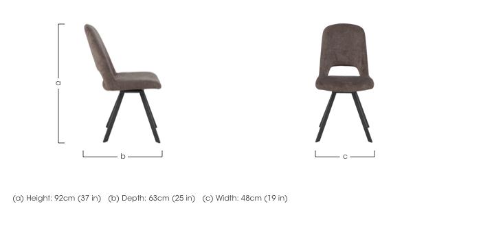 Enterprise Swivel Dining Side Chair in  on Furniture Village