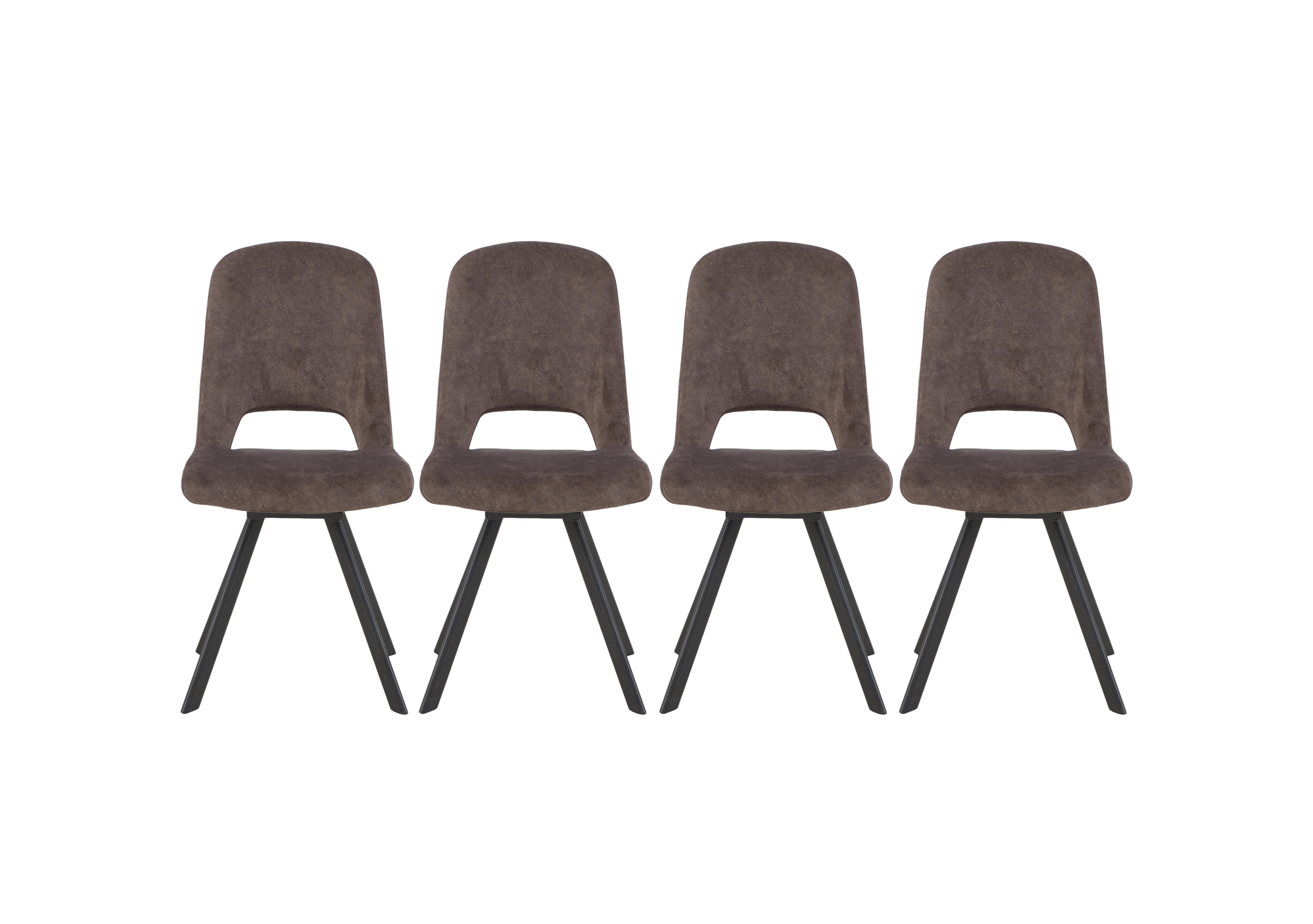Enterprise Set of 4 Swivel Dining Side Chairs in  on Furniture Village