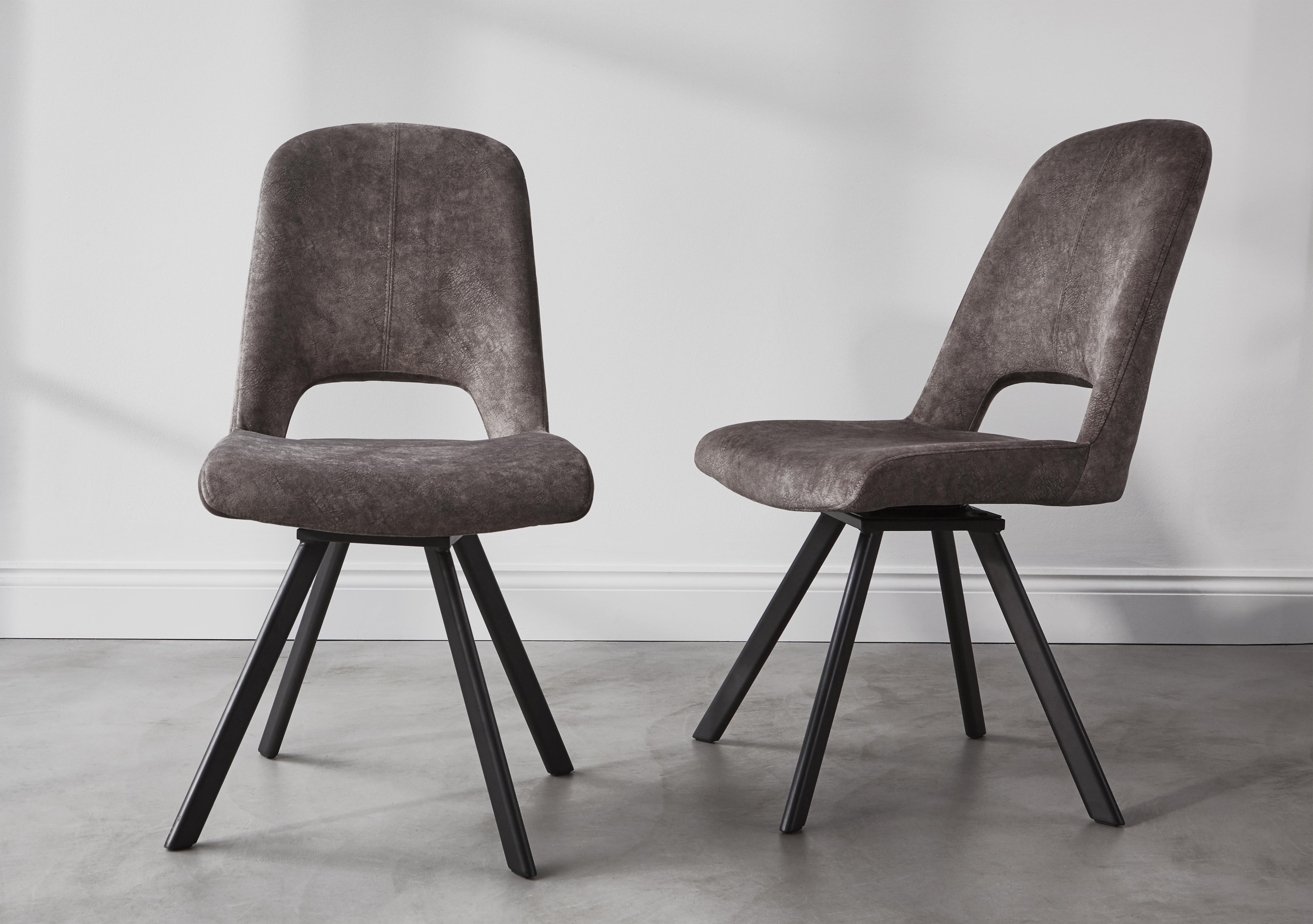Enterprise Set of 6 Swivel Dining Side Chairs in  on Furniture Village