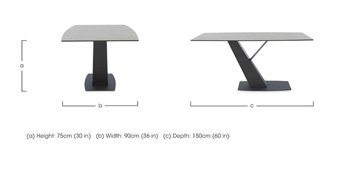 Enterprise 150cm Fixed Dining Table in  on Furniture Village