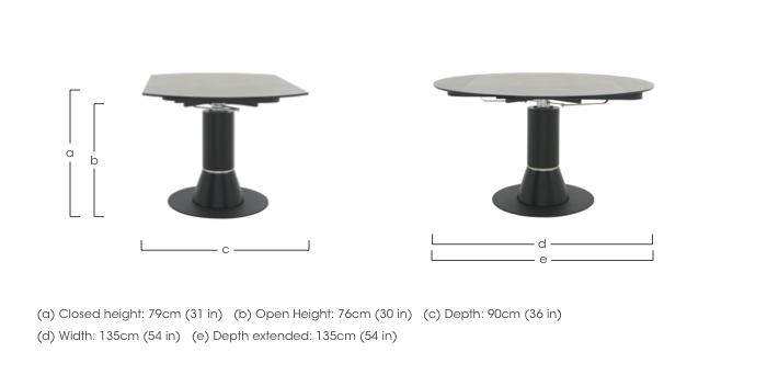 Enterprise Round Extending Dining Table in  on Furniture Village