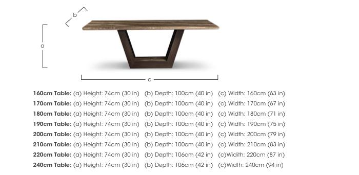 Equinox Dining Table with Rounded Edge in  on Furniture Village
