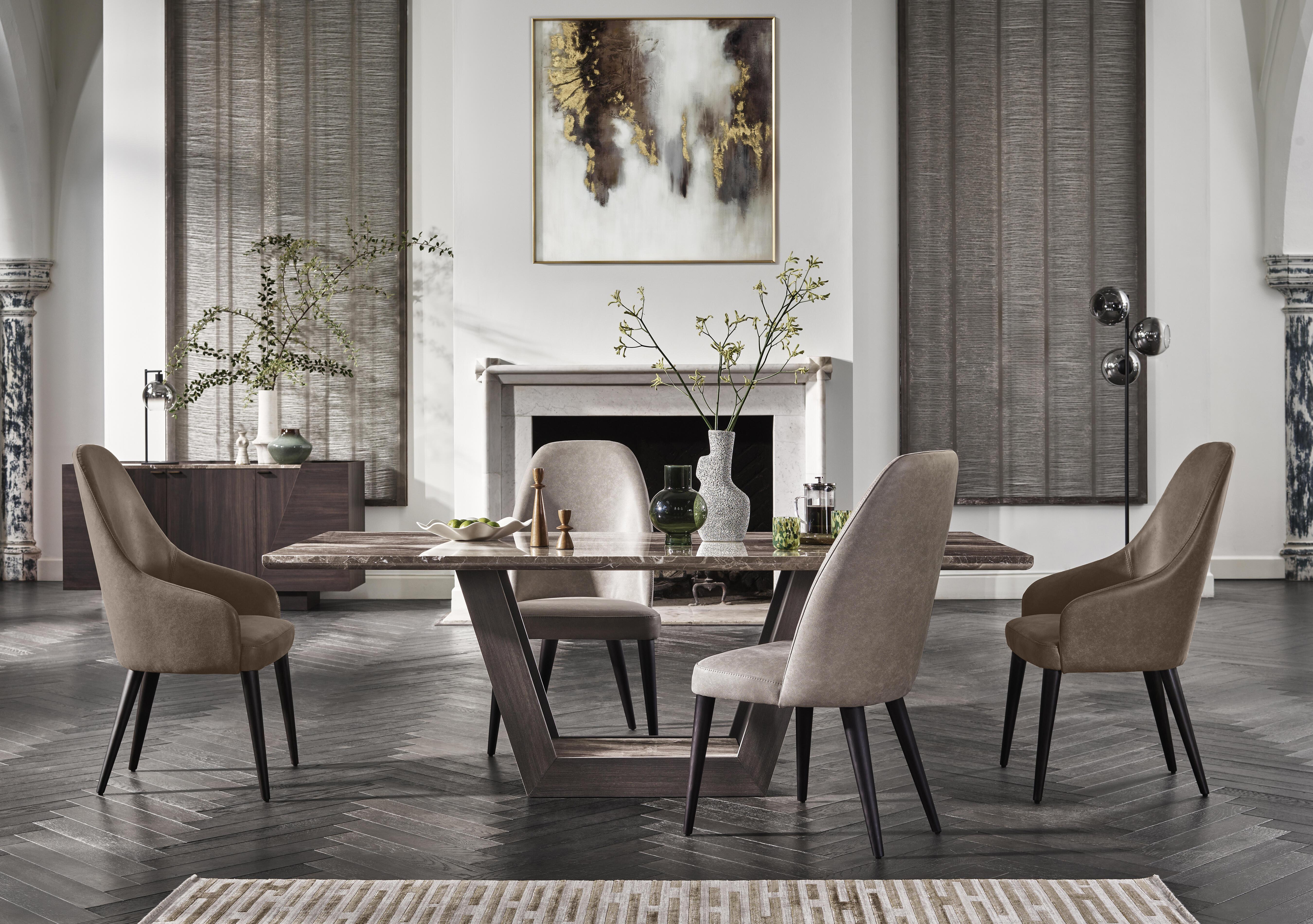 Equinox Dining Table with Rounded Edge in  on Furniture Village