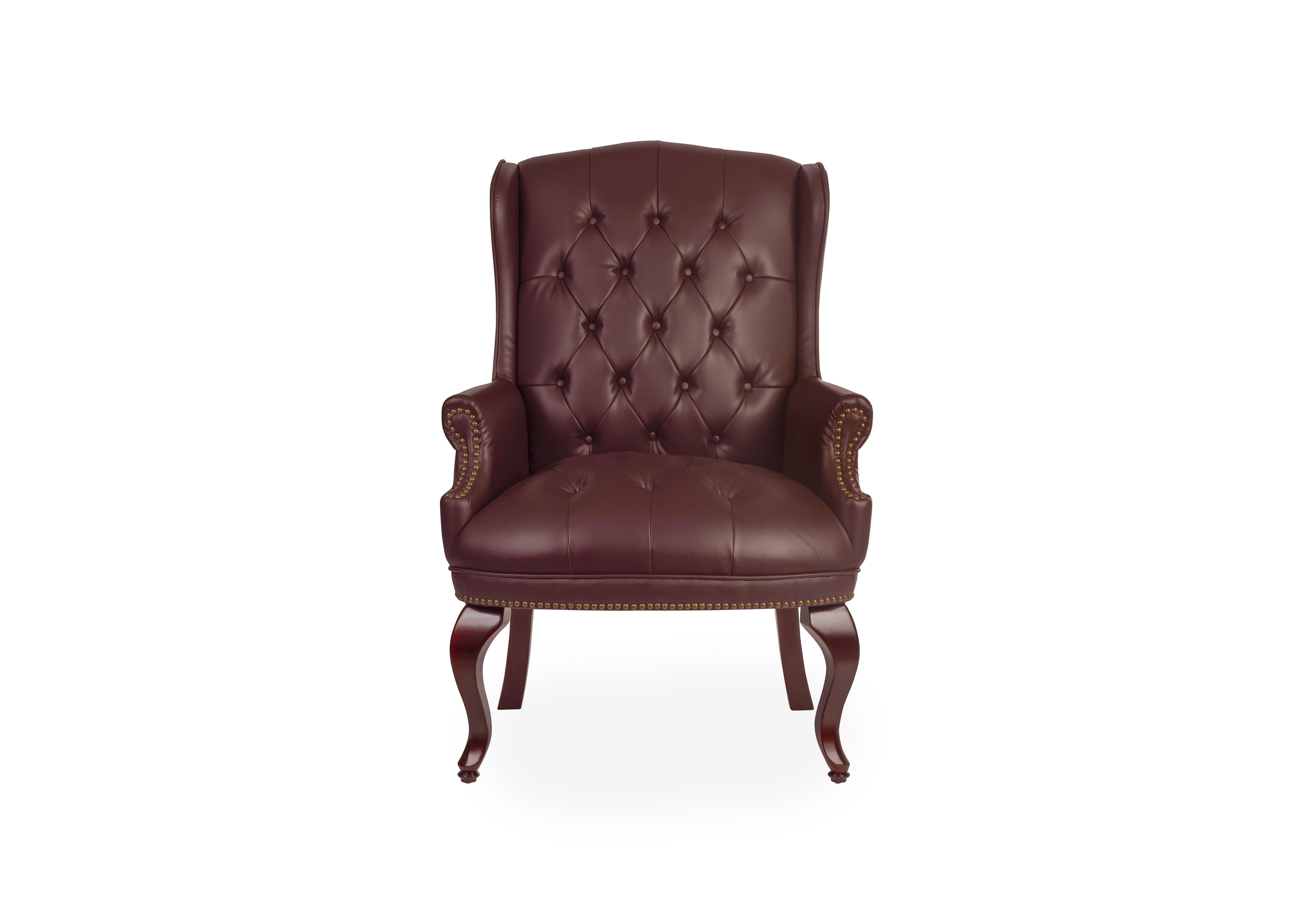 East River Bonded Leather Faced Chairman in  on Furniture Village