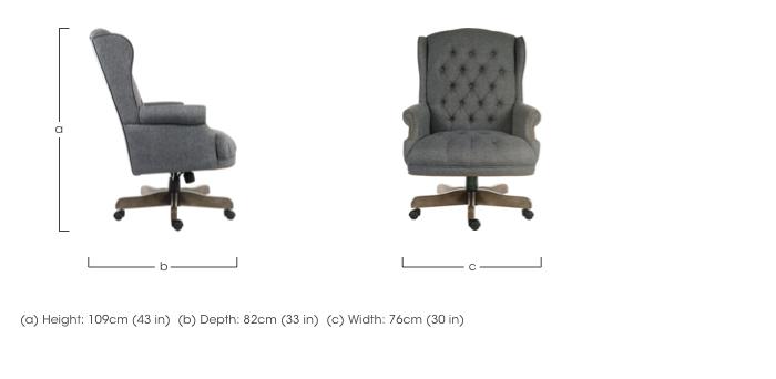 East River Chairman Fabric Chair in  on Furniture Village