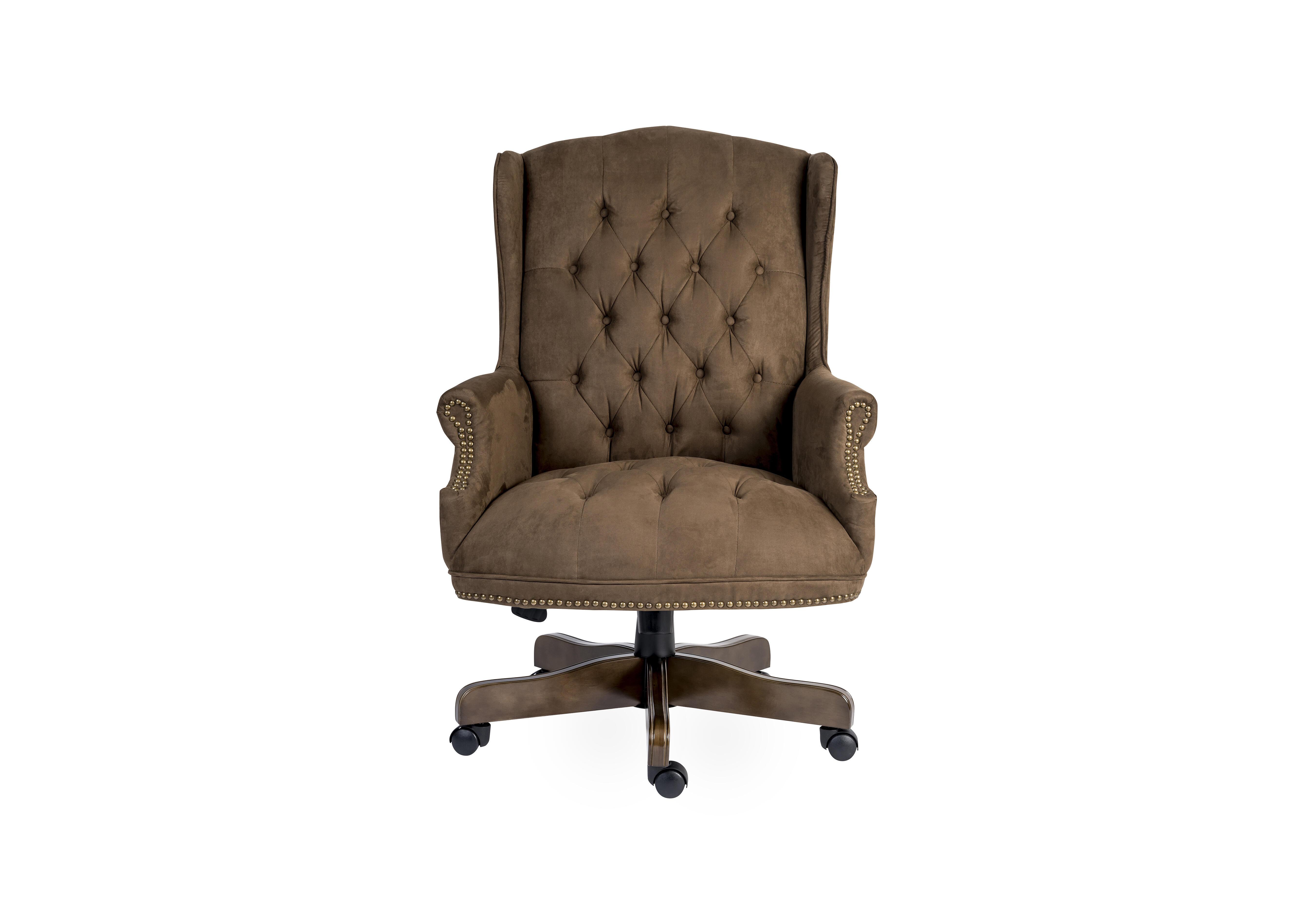 East River Suede Effect Chairman in  on Furniture Village