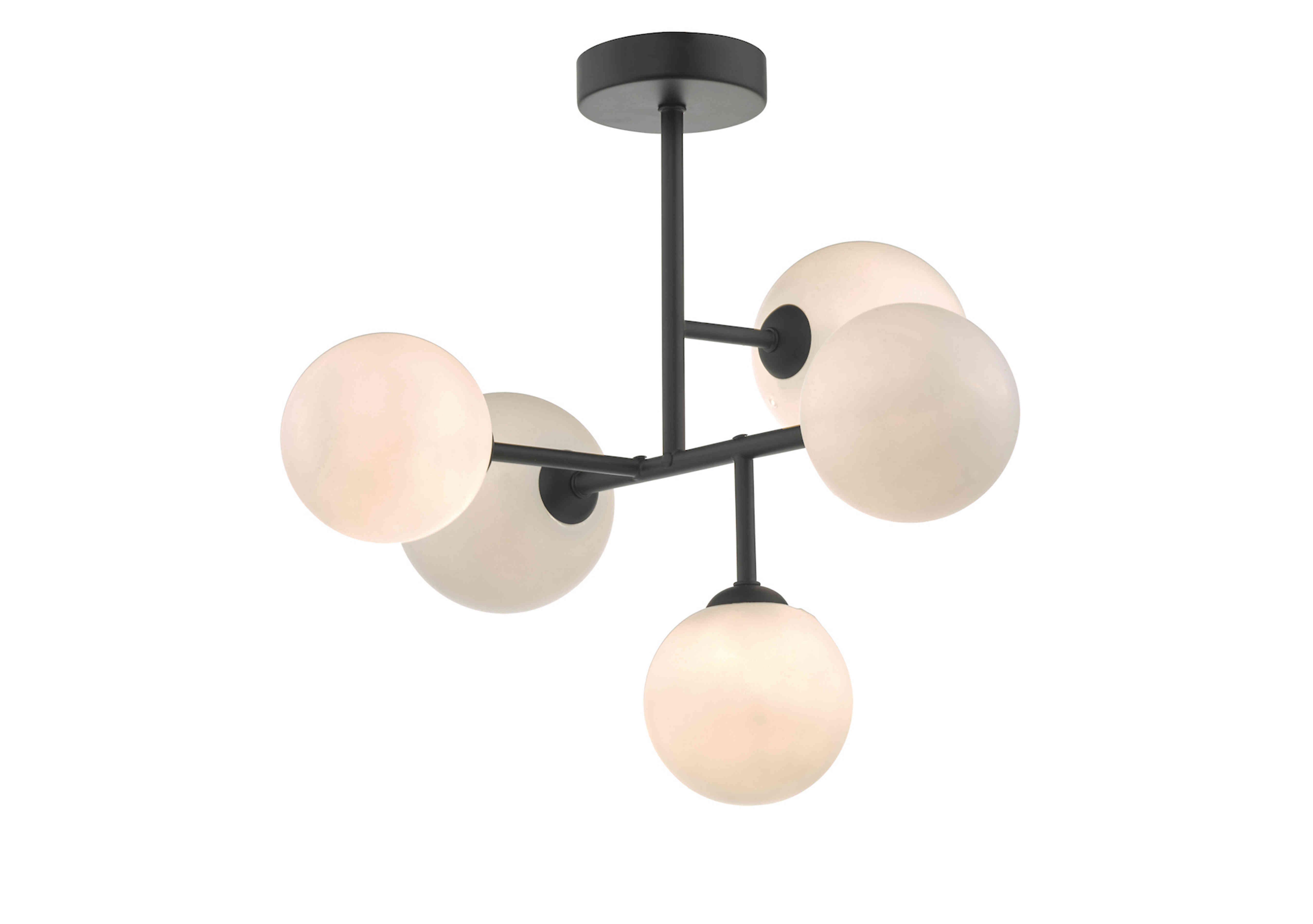 Euan 5 Light Semi Flush Pendant in  on Furniture Village