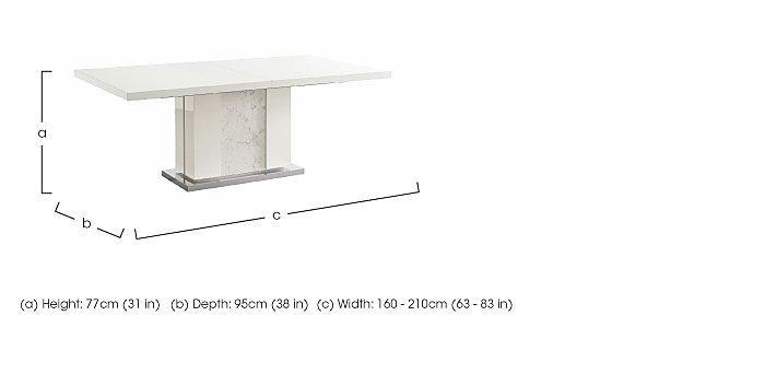 Fascino Extending Dining Table in  on Furniture Village