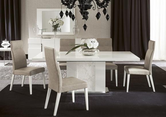 White gloss kitchen table sale