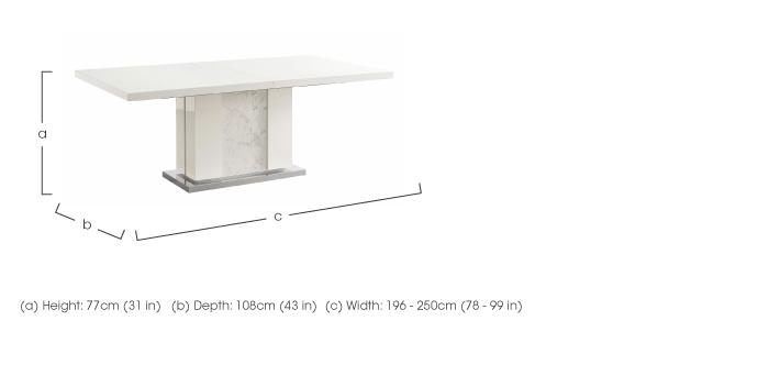Fascino Large Extending Dining Table in  on Furniture Village
