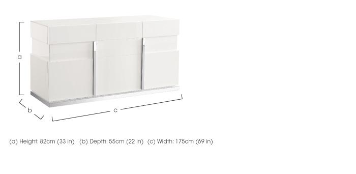 Fascino 3 Door Sideboard in  on Furniture Village