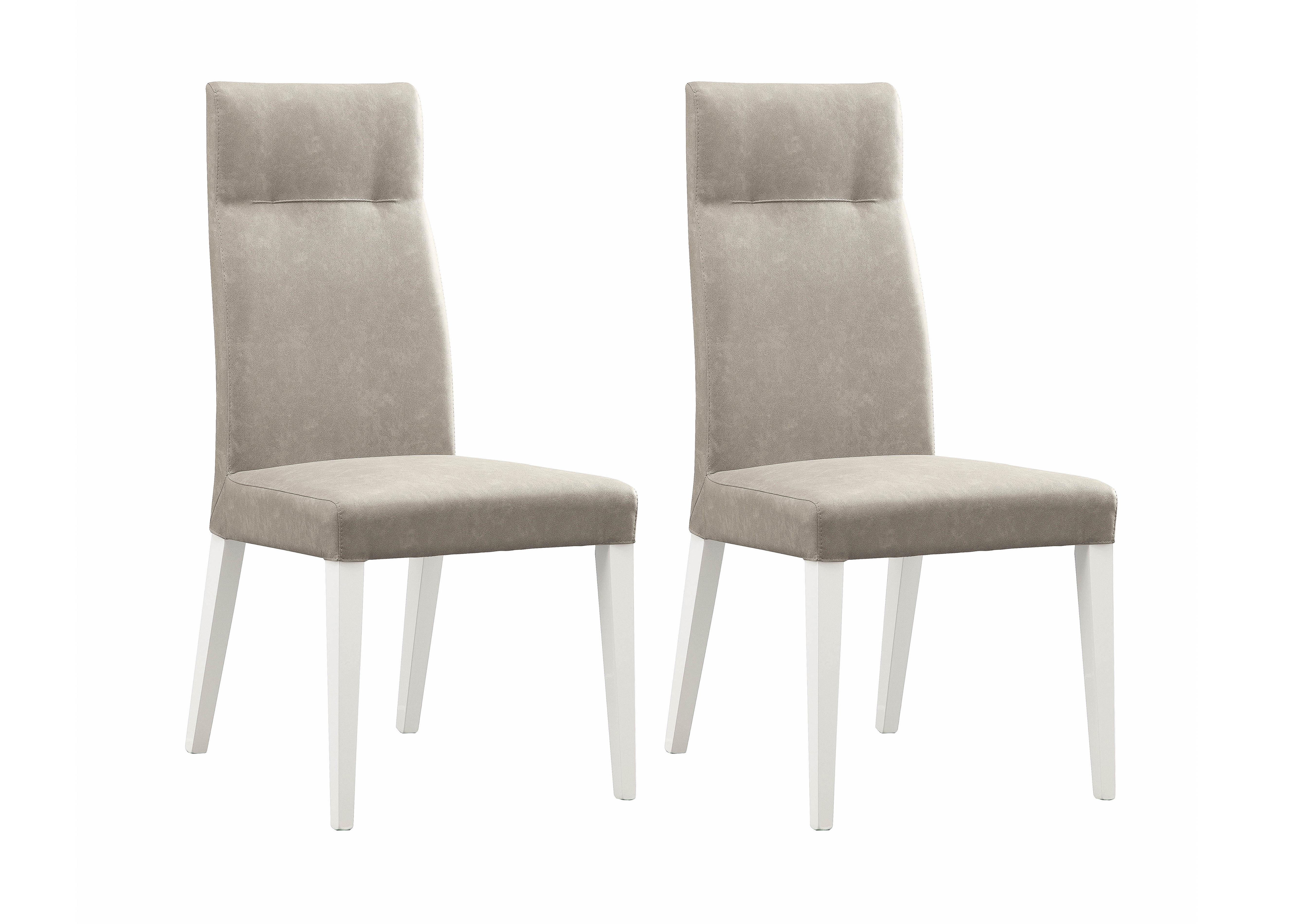Fascino Pair of Faux Leather Dining Chairs in  on Furniture Village