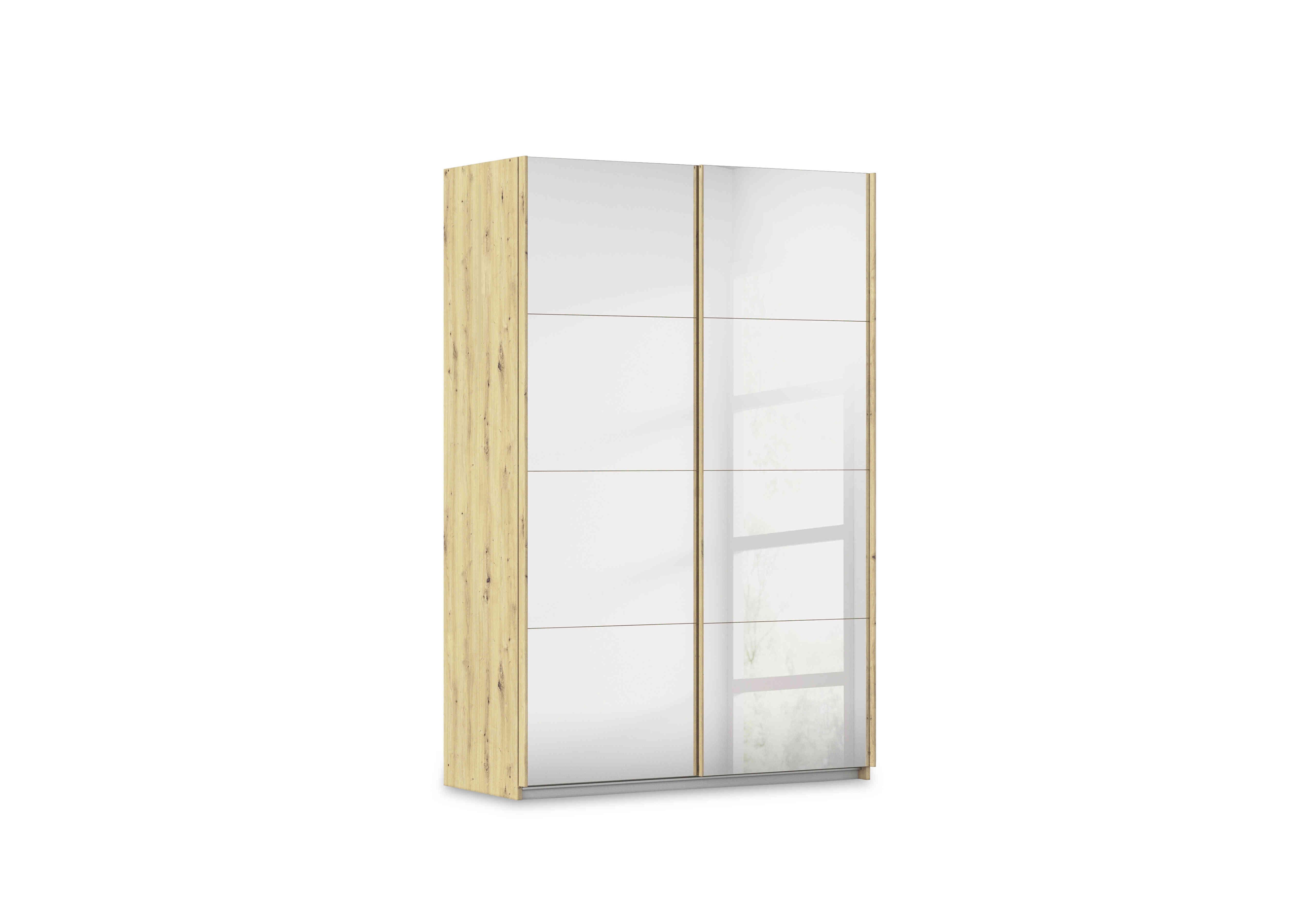 Freja 136cm 2 Door Sliding Mirror Wardrobe in  on Furniture Village