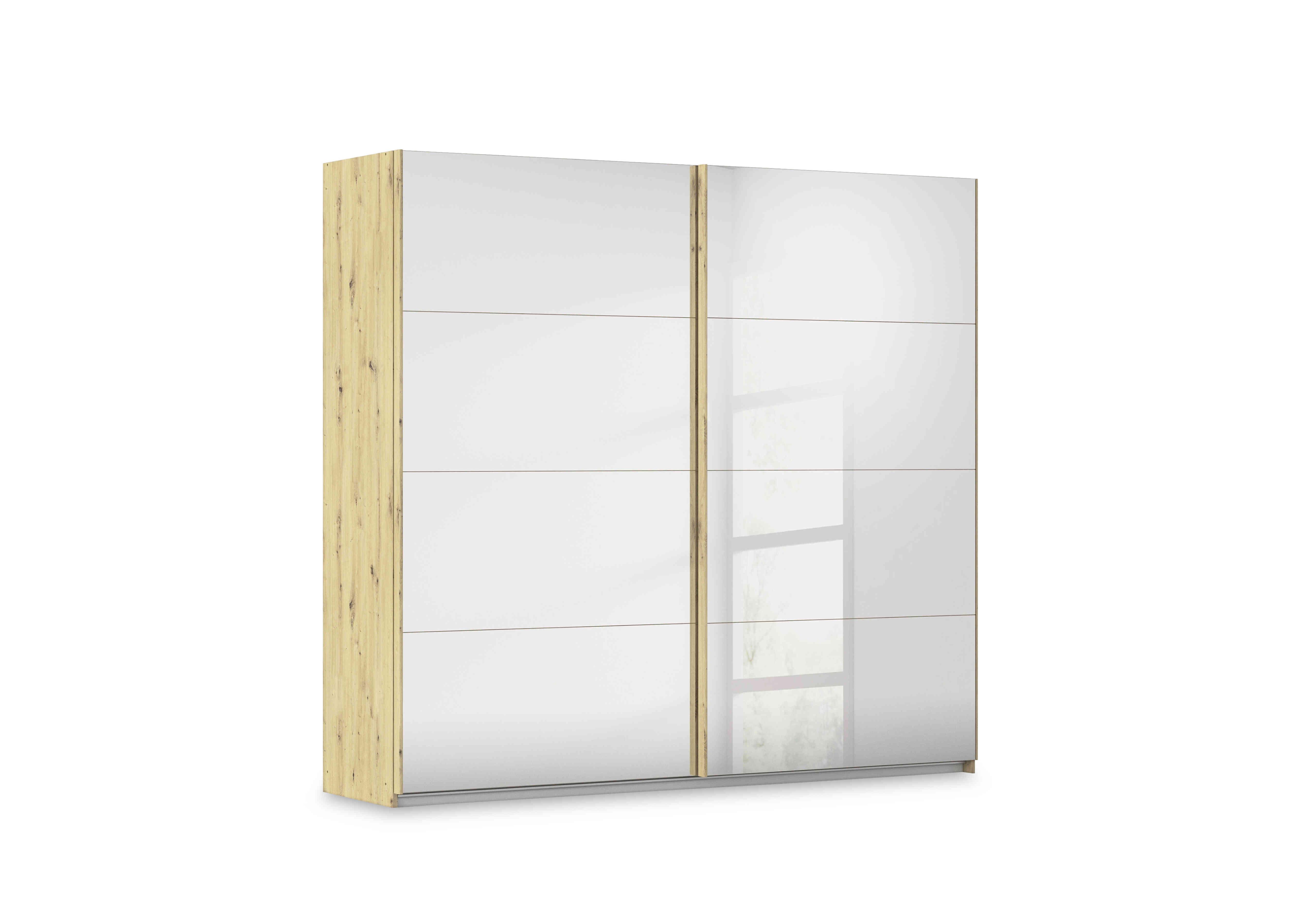 Freja 226cm 2 Door Sliding Mirror Wardrobe in  on Furniture Village