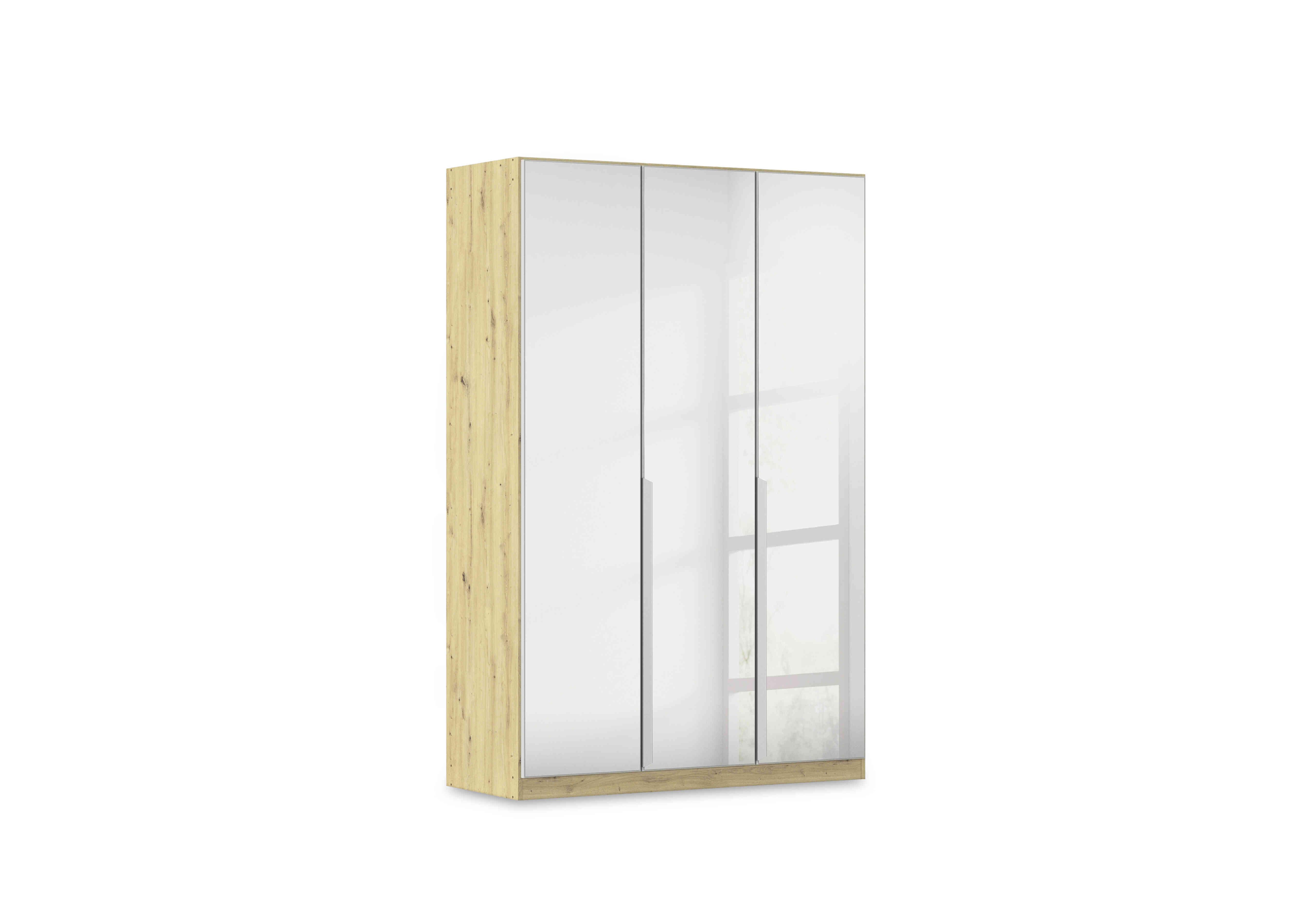 Freja 136cm 3 Door Hinged Mirror Wardrobe in  on Furniture Village