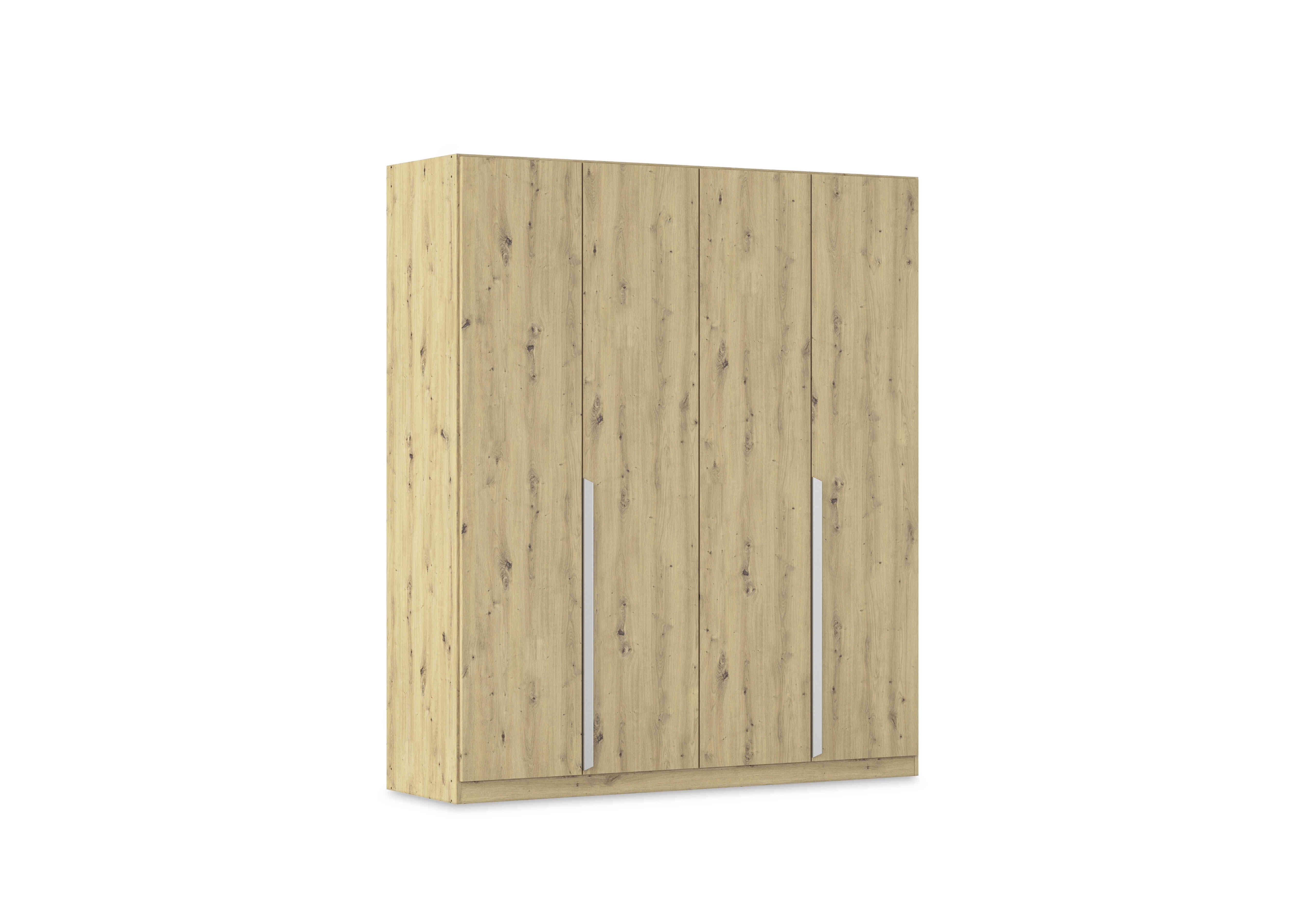 Freja 181cm 4 Door Hinged Oak Wardrobe in  on Furniture Village