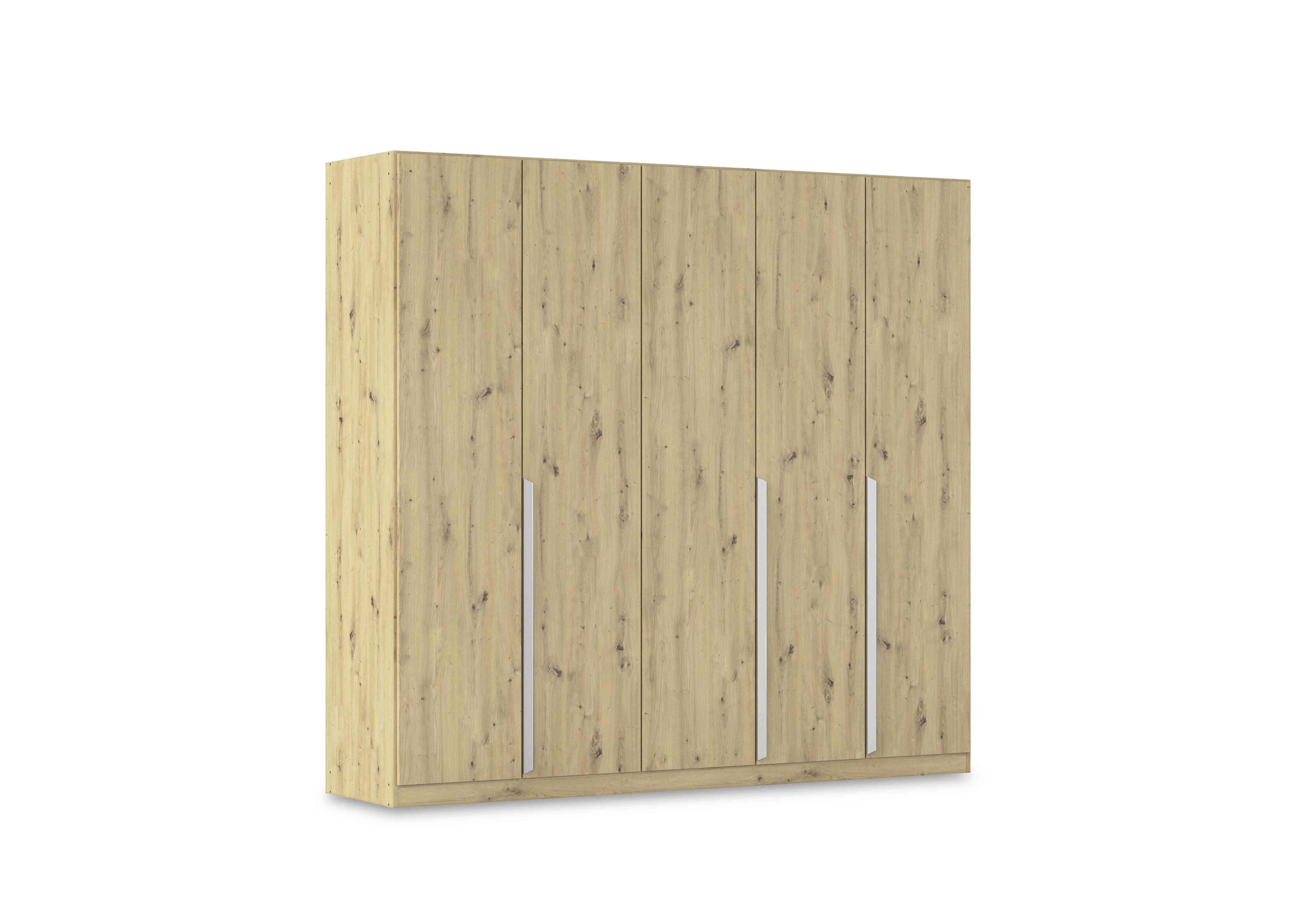 Freja 226cm 5 Door Hinged Oak Wardrobe in  on Furniture Village