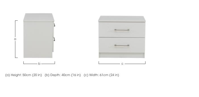 Fenchurch Internal 2 Drawer Chest in  on Furniture Village