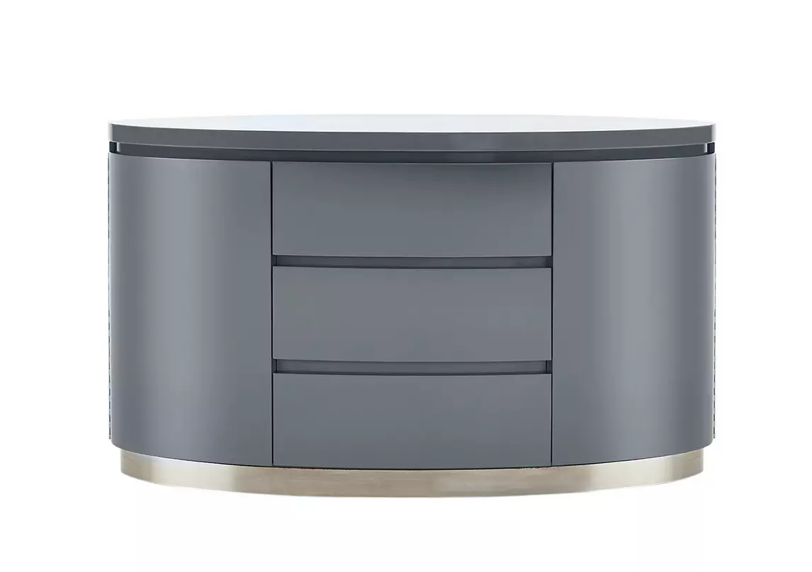 Small grey gloss sideboard discount