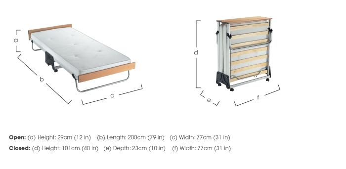 J-Bed with Memory Foam Mattress in  on Furniture Village