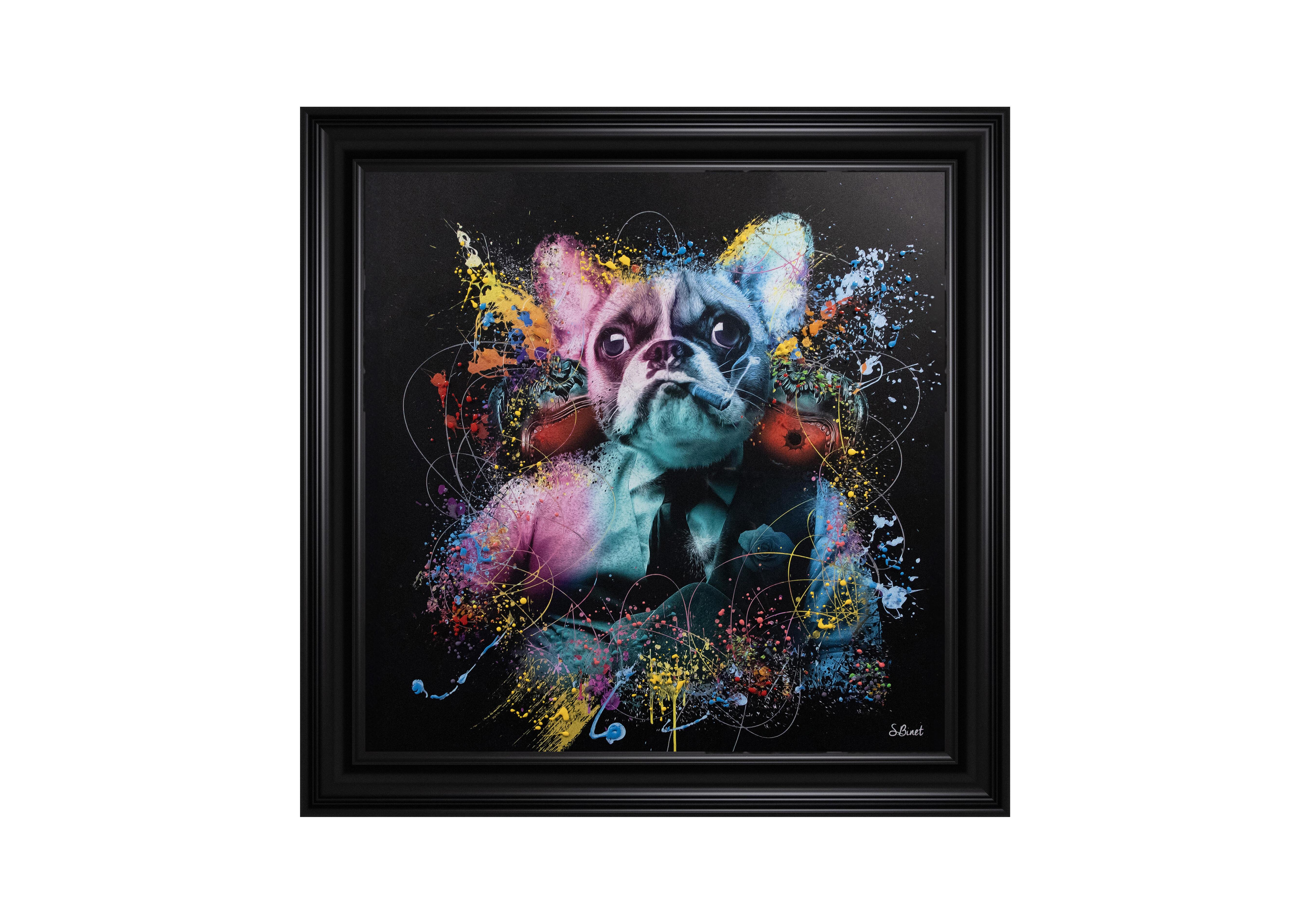 Colour Frenchie Mafia Framed Art in  on Furniture Village