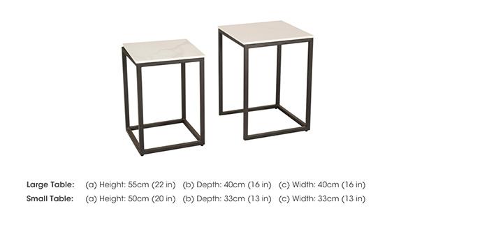 Fredo Square Nest of Side Tables in  on Furniture Village